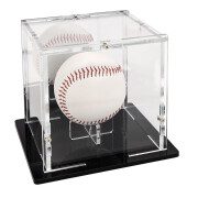 Baseball Vitrine - Boden Schwarz / R&uuml;ckwand...