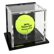 Tennisball Vitrine - Boden: schwarz / R&uuml;ckwand:...