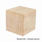 Holzwürfel quadratisch aus Buchenholz massiv 40 x 40...