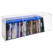 Blu-ray Regal STACK stapelbar / modular, transparente Rückwand