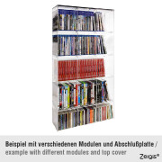 Nintendo Switch Regal STACK stapelbar / modular, weiße Rückwand
