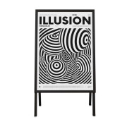 DIN A1 Kundenstopper Indoor, schwarz