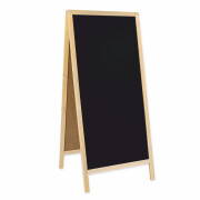 Holz-Kundenstopper / Kreidetafel, natur, 72x160 cm