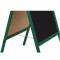 Holz-Kundenstopper / Kreidetafel, grün, 51x90 cm