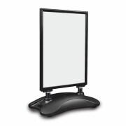 Kundenstopper 500x700 mm Outdoor, windfest mit Wassertank, schwarz