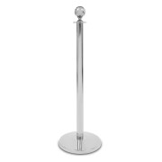 Absperrpfosten CLASSIC Silber