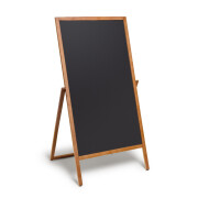 Kreidetafel Holz-Kundenstopper, hellbraun - 68x134 cm