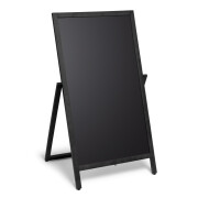 Kreidetafel Holz-Kundenstopper, schwarz - 55x105 cm