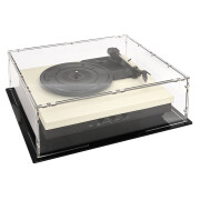 Plattenspielerhaube - schwarzer Boden - transparente...