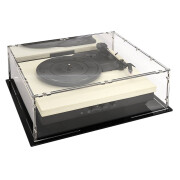 Plattenspielerhaube - schwarzer Boden - verspiegelte...