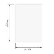 Wetterfeste Postertasche DIN A3  für Kundenstopper und Klapprahmen - exaktes DIN-Format